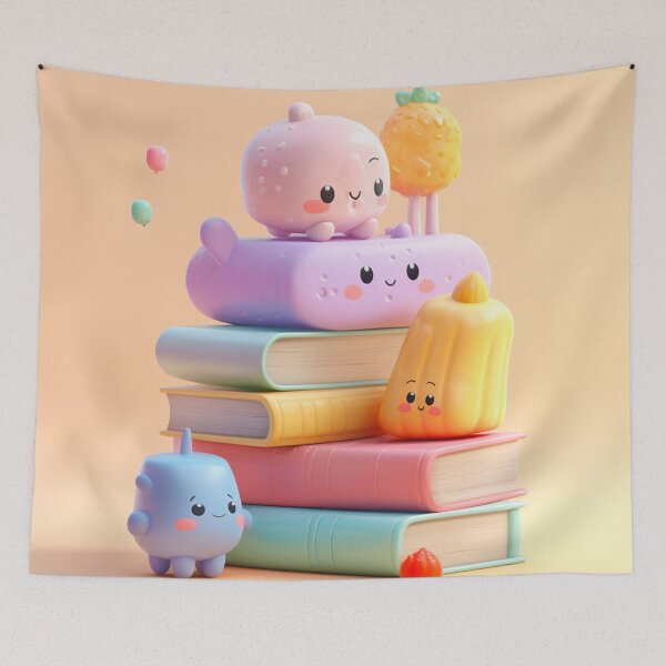 Item preview, illustration books in the style of kawaii art designed and sold by Nanthikan.