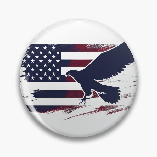 Item preview, American flag with an eagle silhouette, symbolizing patriotism and freedom. Perfect for national pride and Independence Day themes. designed and sold by kitidach-create.