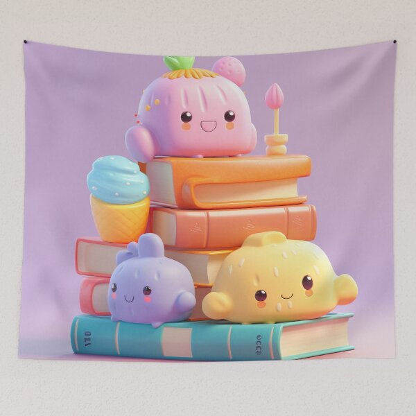 Artikelvorschau, Illustrationsbücher im Stil der Kawaii-Kunst entworfen und verkauft von Nanthikan.