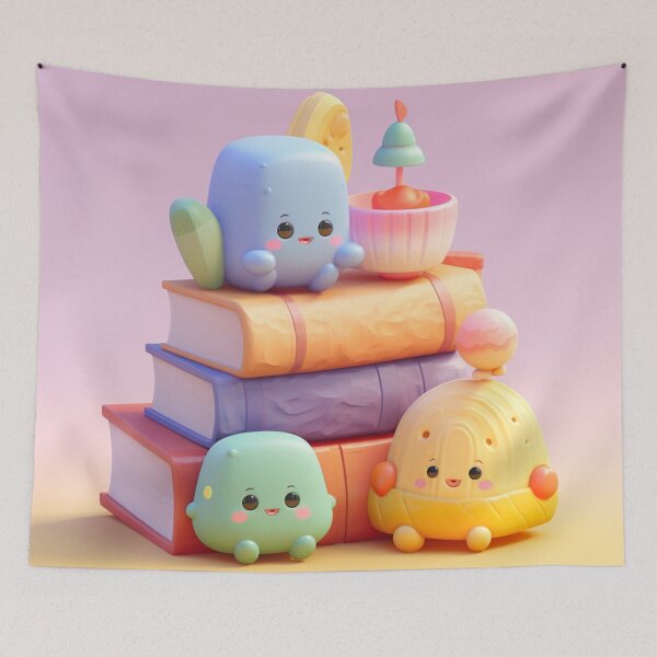 Item preview, illustration books in the style of kawaii art designed and sold by Nanthikan.