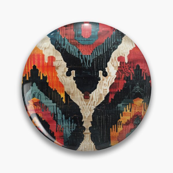 Item preview, Ikat Pattern 5 colourful design designed and sold by LD ART.