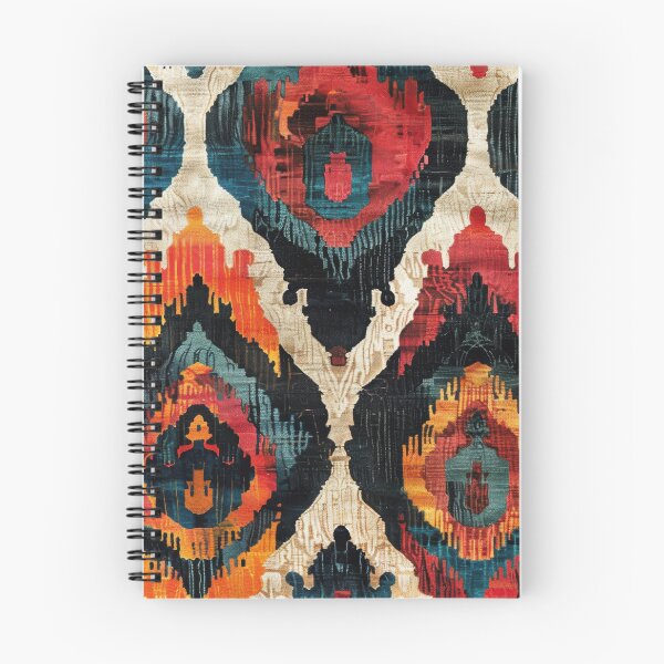 Item preview, Ikat Pattern 5 colourful design designed and sold by LD ART.