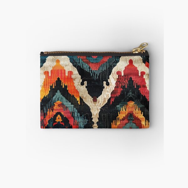 Item preview, Ikat Pattern 5 colourful design designed and sold by LD ART.