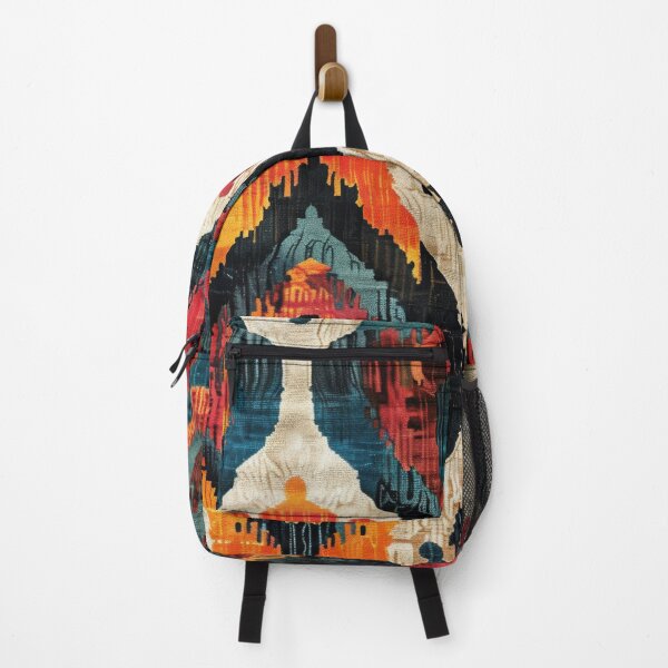 Item preview, Ikat Pattern 5 colourful design designed and sold by LD ART.
