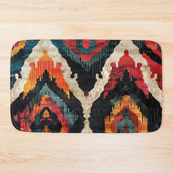 Item preview, Ikat Pattern 5 colourful design designed and sold by LD ART.