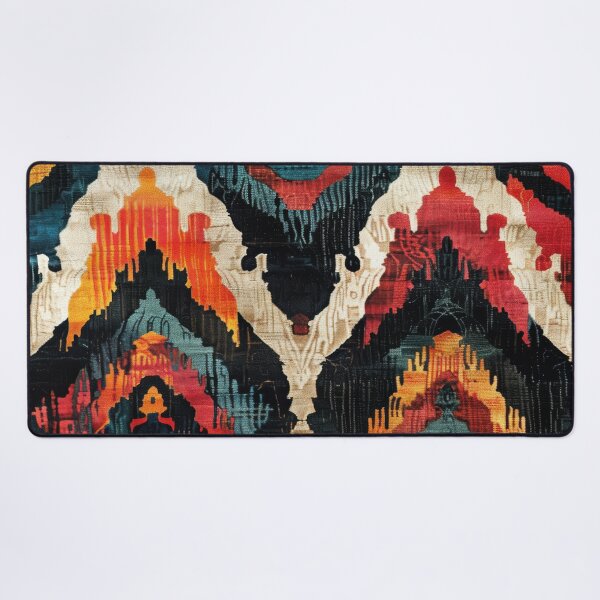 Item preview, Ikat Pattern 5 colourful design designed and sold by LD ART.