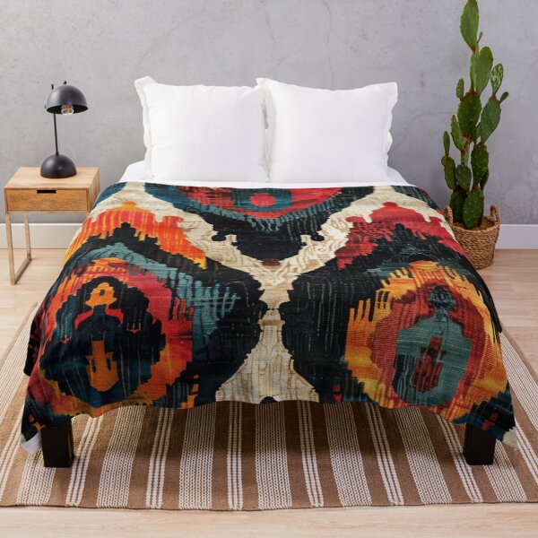 Item preview, Ikat Pattern 5 colourful design designed and sold by LD ART.