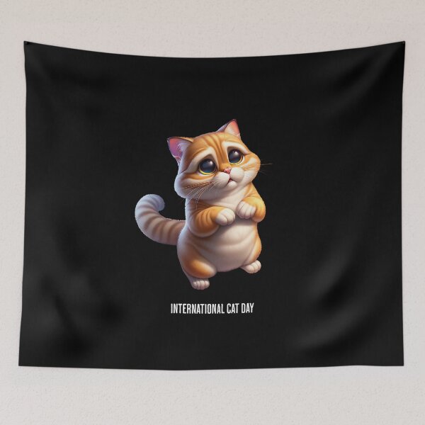 Item preview, Hungry Cat - International Cat Day designed and sold by Pflugart.