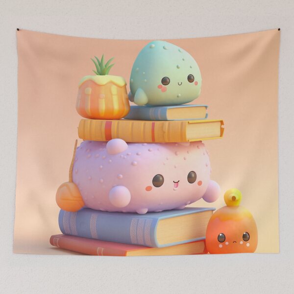 Item preview,  illustration books in the style of kawaii art designed and sold by Nanthikan.