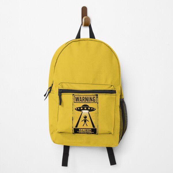 Item preview, Vintage "Warning: Alien Abduction Hotspot" Funny Sign designed and sold by Nabucodonoshop.