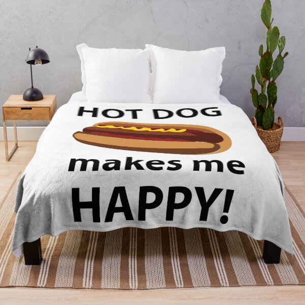 Item preview, Hot Dog Makes Me Happy Hot Dog designed and sold by Nisha Prabhu.