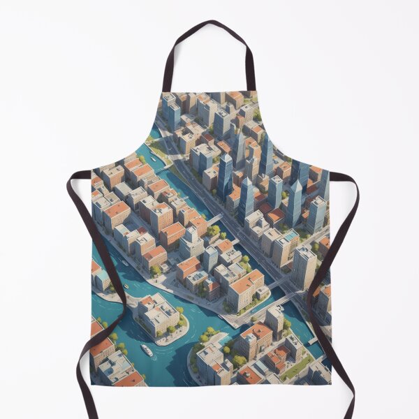 Item preview, city, landscape, houses, streets, art designed and sold by DonnaBlankaArt.