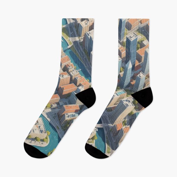 Item preview, city, landscape, houses, streets, art designed and sold by DonnaBlankaArt.