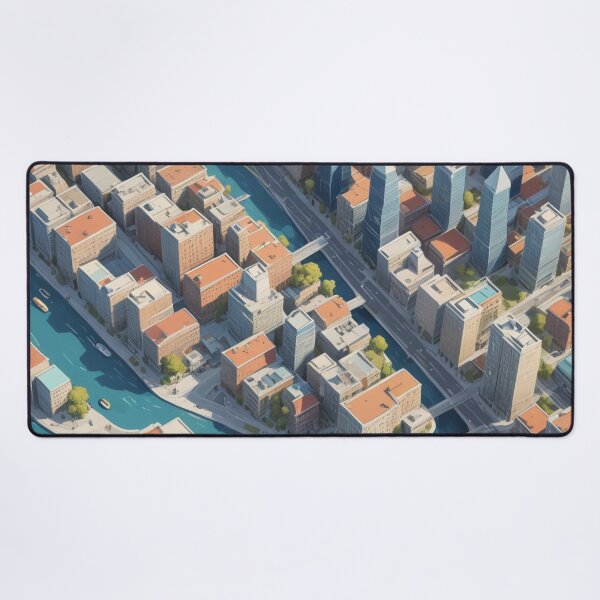 Item preview, city, landscape, houses, streets, art designed and sold by DonnaBlankaArt.
