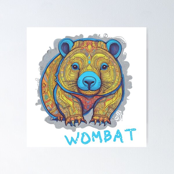 Item preview, Colourful Wombat designed and sold by pUNKnown.