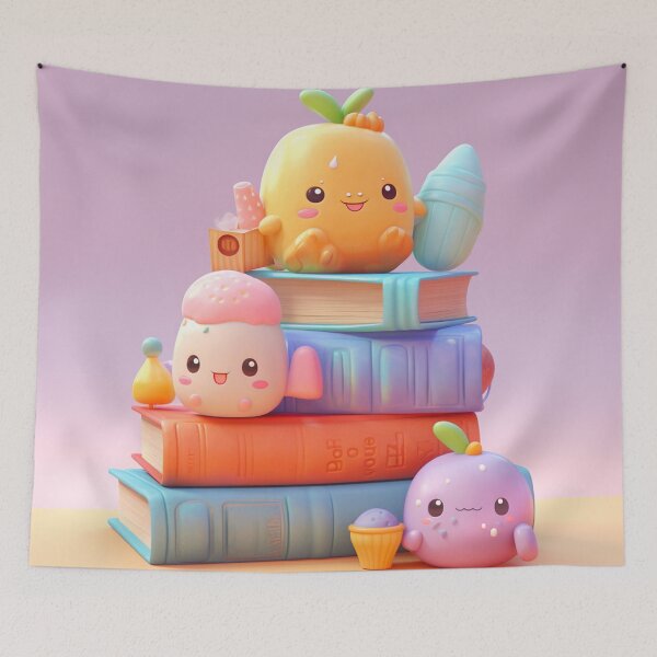 Item preview, illustration books in the style of kawaii art designed and sold by Nanthikan.