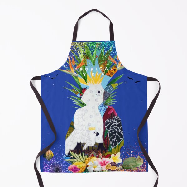 Item preview, Tropical vibes, mother and baby cockatoo designed and sold by GabiVitryArt.