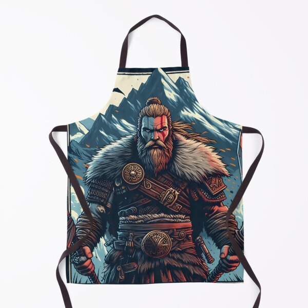 Item preview, Viking with two axes, illustration style designed and sold by Salimgor Hangaround Music.