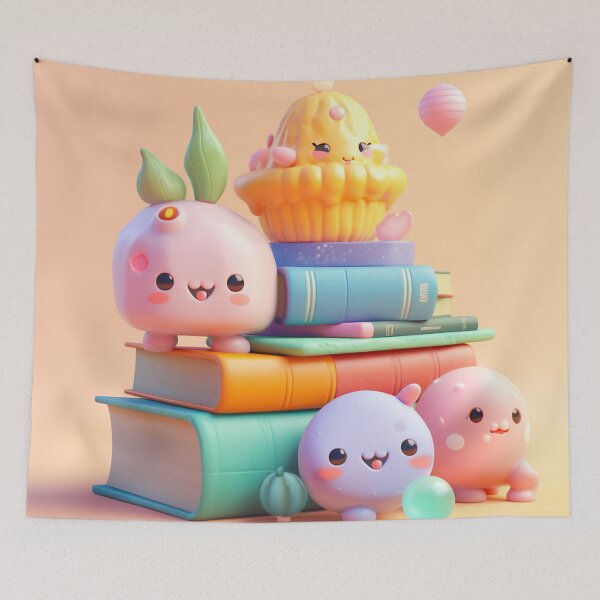 Item preview, illustration books in the style of kawaii art designed and sold by Nanthikan.