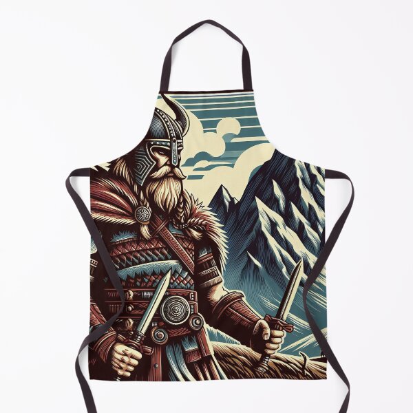 Item preview, Viking with two daggers, illustration style designed and sold by Salimgor Hangaround Music.
