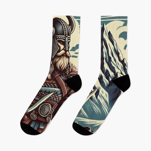 Item preview, Viking with two daggers, illustration style designed and sold by Salimgor Hangaround Music.