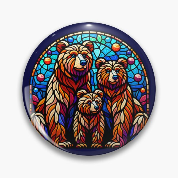 Item preview, Vidrieras Familia del oso pardo designed and sold by Catherine Harrison.