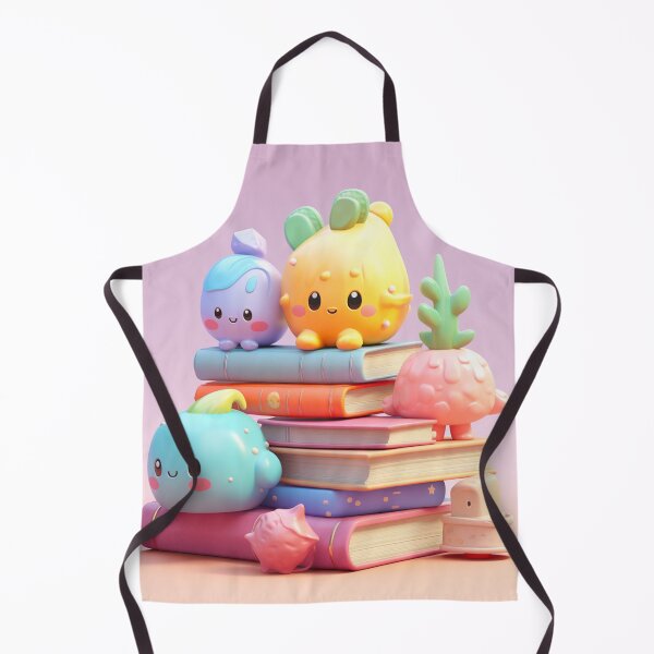 Item preview, illustration of some colored shaped objects on books, in the style of kawaii art designed and sold by Nanthikan.