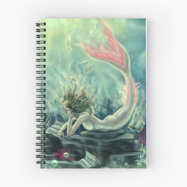 Item preview, Mermaid Reading Underwater designed and sold by Tiffany Toland-Scott.