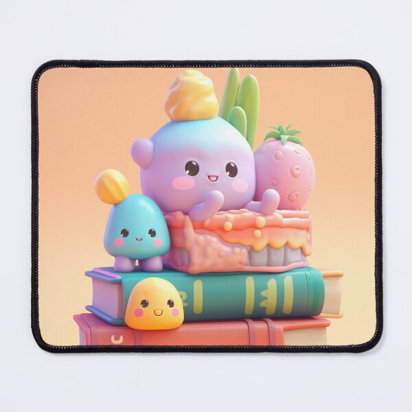 Item preview, illustration of some colored shaped objects on books, in the style of kawaii art designed and sold by Nanthikan.