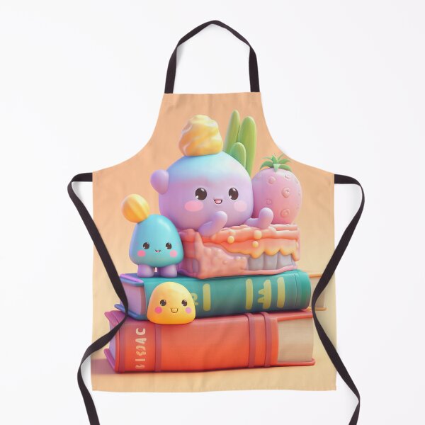 Item preview, illustration of some colored shaped objects on books, in the style of kawaii art designed and sold by Nanthikan.