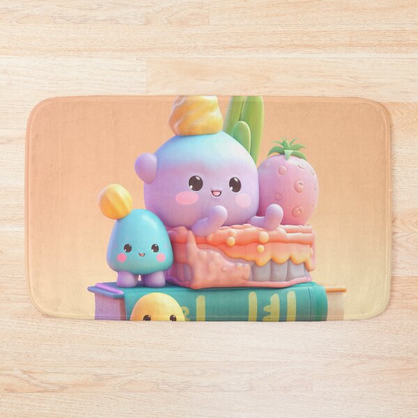 Item preview, illustration of some colored shaped objects on books, in the style of kawaii art designed and sold by Nanthikan.