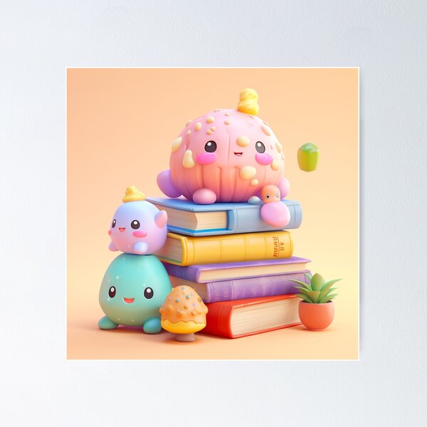 Item preview,  illustration books in the style of kawaii art designed and sold by Nanthikan.