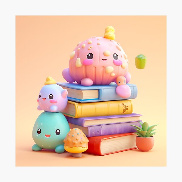 Item preview,  illustration books in the style of kawaii art designed and sold by Nanthikan.
