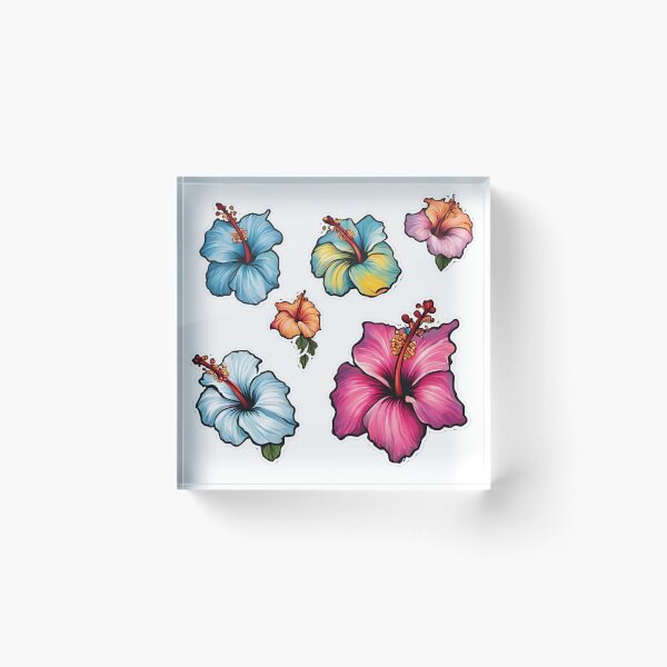 Item preview, Colorfull Hawaiian Hibiscus Set  designed and sold by CyberArtistOne.