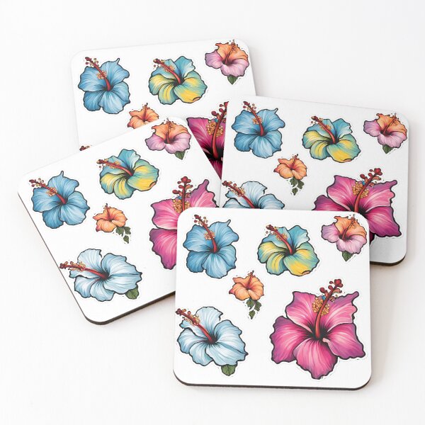 Item preview, Colorfull Hawaiian Hibiscus Set  designed and sold by CyberArtistOne.