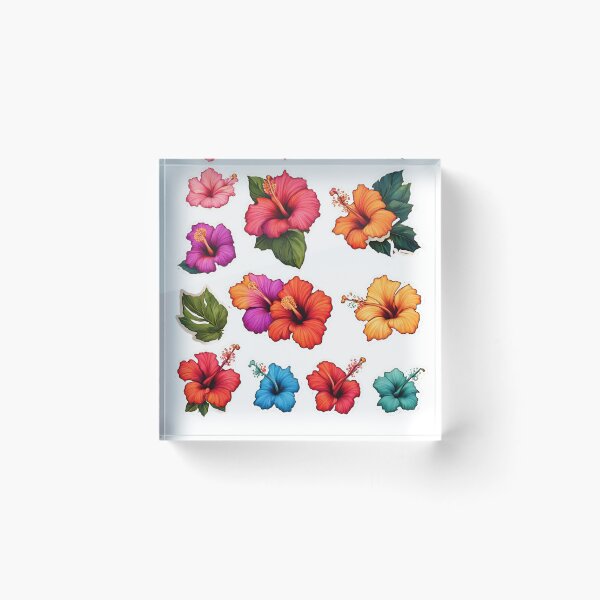 Item preview,  Colorfull Hawaiian Hibiscus Set  designed and sold by CyberArtistOne.