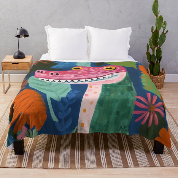 Item preview, Crocodile and flowers designed and sold by GeekStorie.