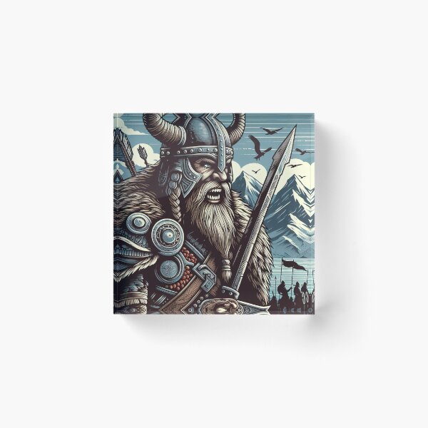 Item preview, Viking with sword, illustration style designed and sold by Salimgor Hangaround Music.