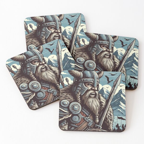 Item preview, Viking with sword, illustration style designed and sold by Salimgor Hangaround Music.