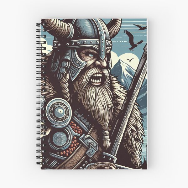 Item preview, Viking with sword, illustration style designed and sold by Salimgor Hangaround Music.