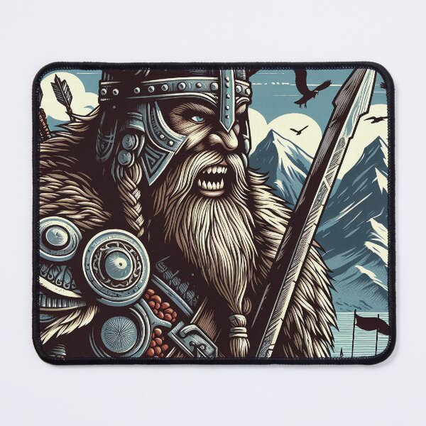 Item preview, Viking with sword, illustration style designed and sold by Salimgor Hangaround Music.