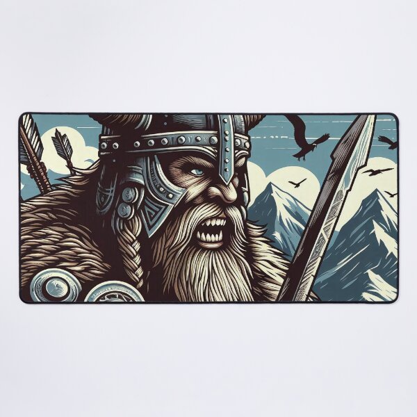 Item preview, Viking with sword, illustration style designed and sold by Salimgor Hangaround Music.