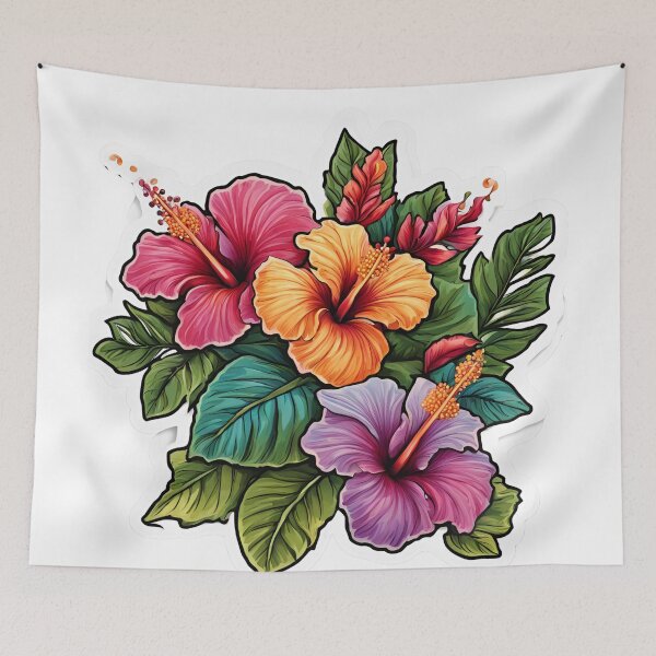 Item preview, Colorfull Hawaiian Hibiscus Set  designed and sold by CyberArtistOne.