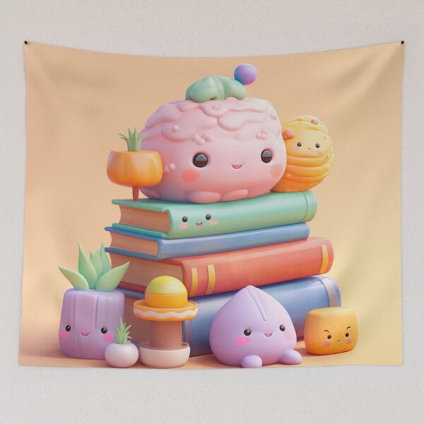 Item preview,  illustration books in the style of kawaii art designed and sold by Nanthikan.
