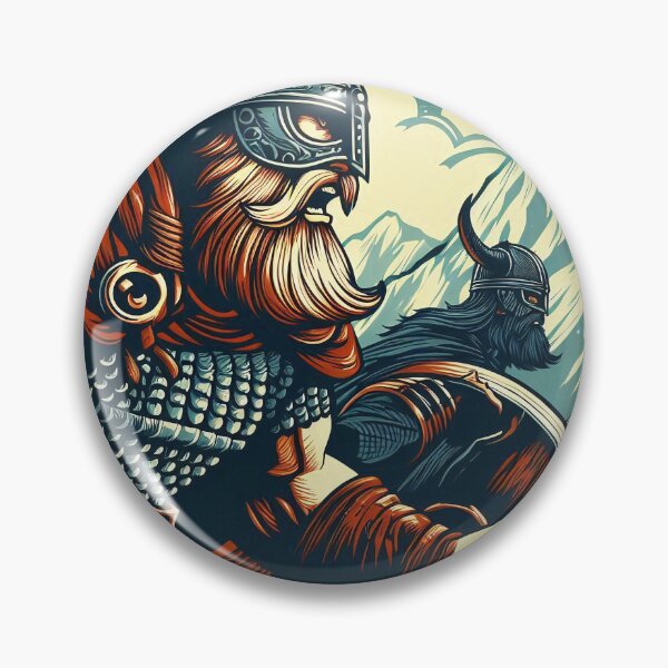 Item preview, Viking with sword and shield, illustration style designed and sold by Salimgor Hangaround Music.