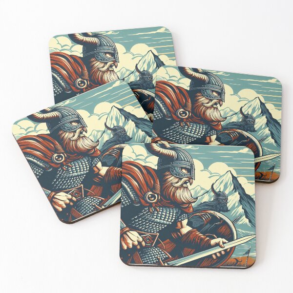 Item preview, Viking with sword and shield, illustration style designed and sold by Salimgor Hangaround Music.