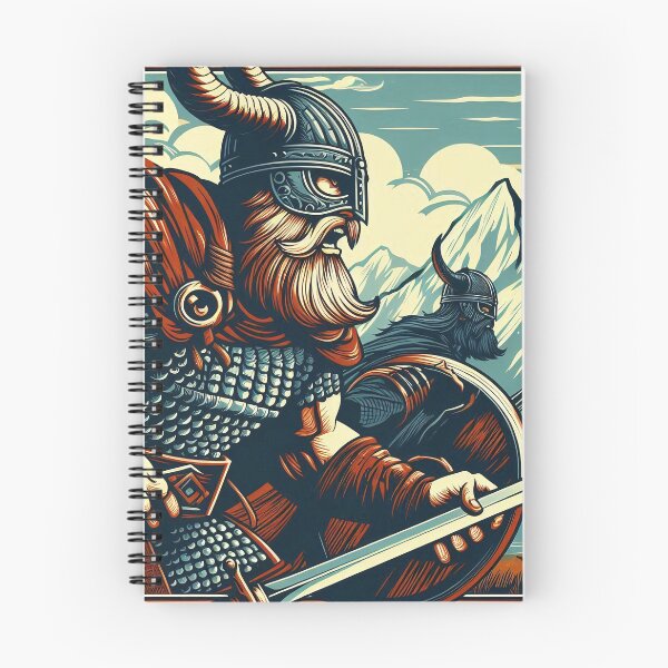 Item preview, Viking with sword and shield, illustration style designed and sold by Salimgor Hangaround Music.