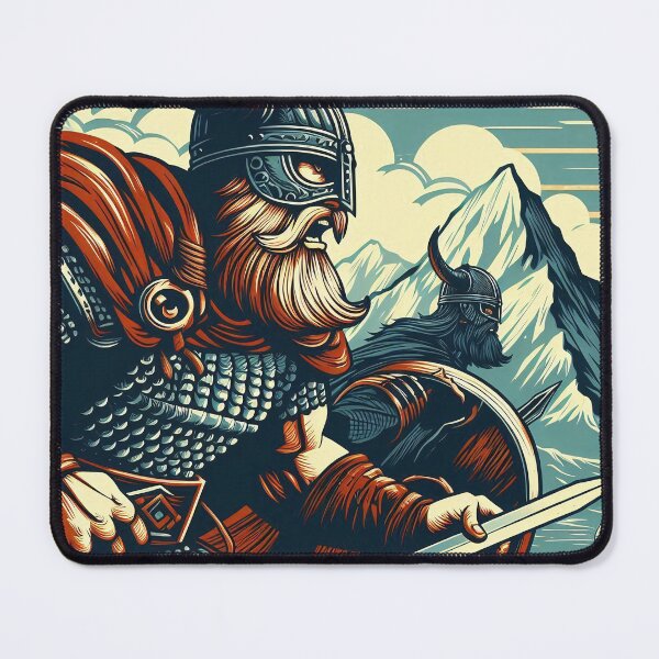 Item preview, Viking with sword and shield, illustration style designed and sold by Salimgor Hangaround Music.