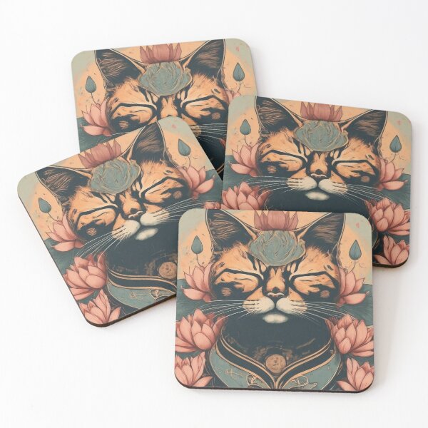 Item preview, Meditating  Cat designed and sold by ZibaCentralShop.