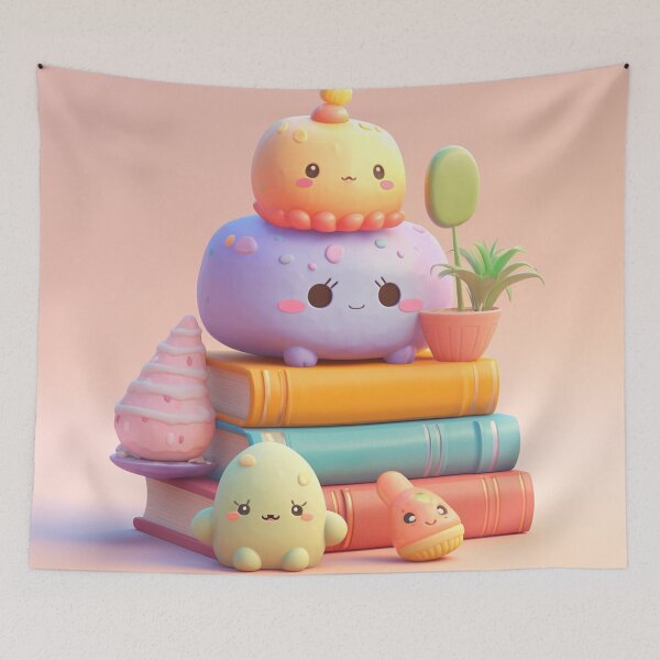 Item preview, illustration books in the style of kawaii art designed and sold by Nanthikan.
